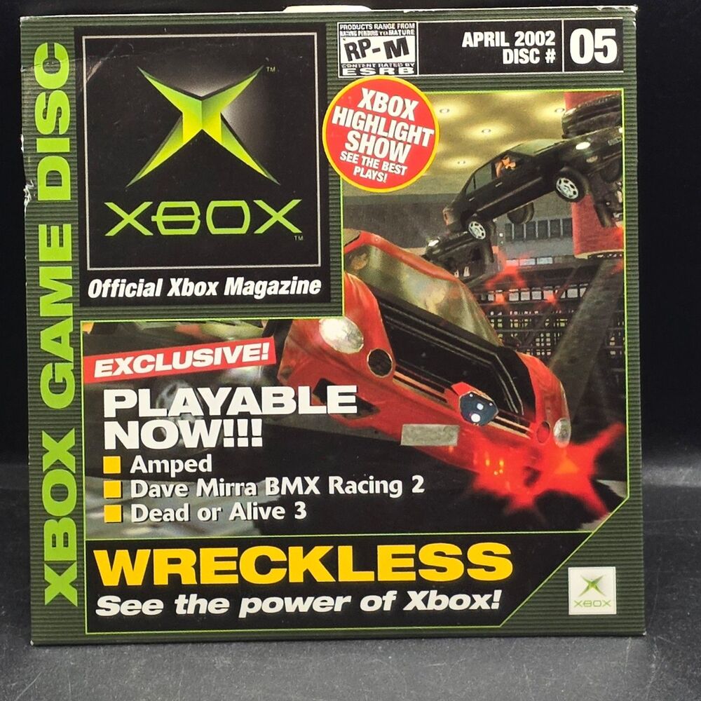 Official Xbox Magazine Demo Disc #05 April 2002 Wreckless DOA 3